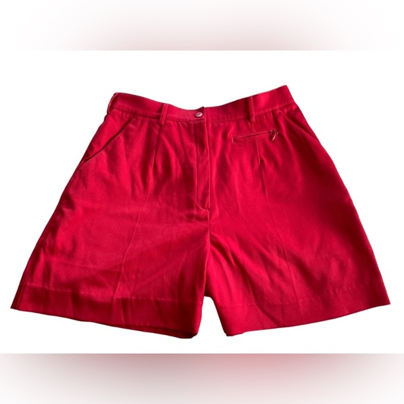Vintage Tail Red High Waist Comfort Stretch Shorts, Size 8, Golf Tennis - Picture 1 of 6